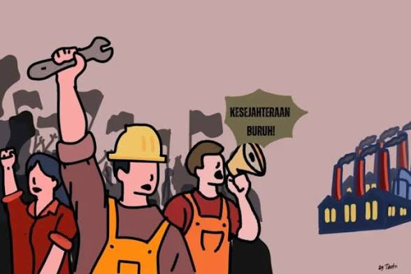 ilustrasi suara buruh